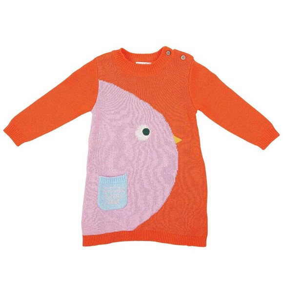 Munich Blue Baby Girl Infant Toddler Child Lot Of 3 Sweater Dresses 18-24 Months - Picture 4 of 16